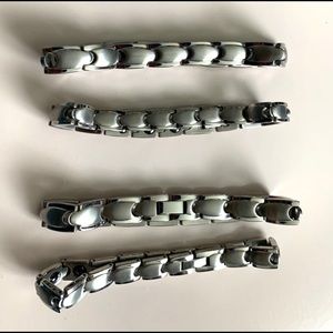His & Her’s Stainless Steel Bracelet Pair.